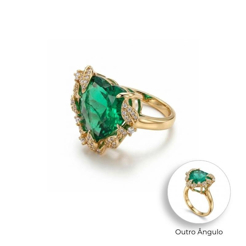 ANEL CORACAO COM ZIRCONIA