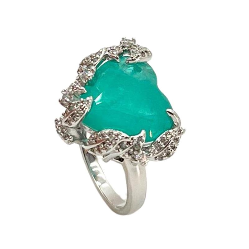 ANEL CORACAO COM ZIRCONIA