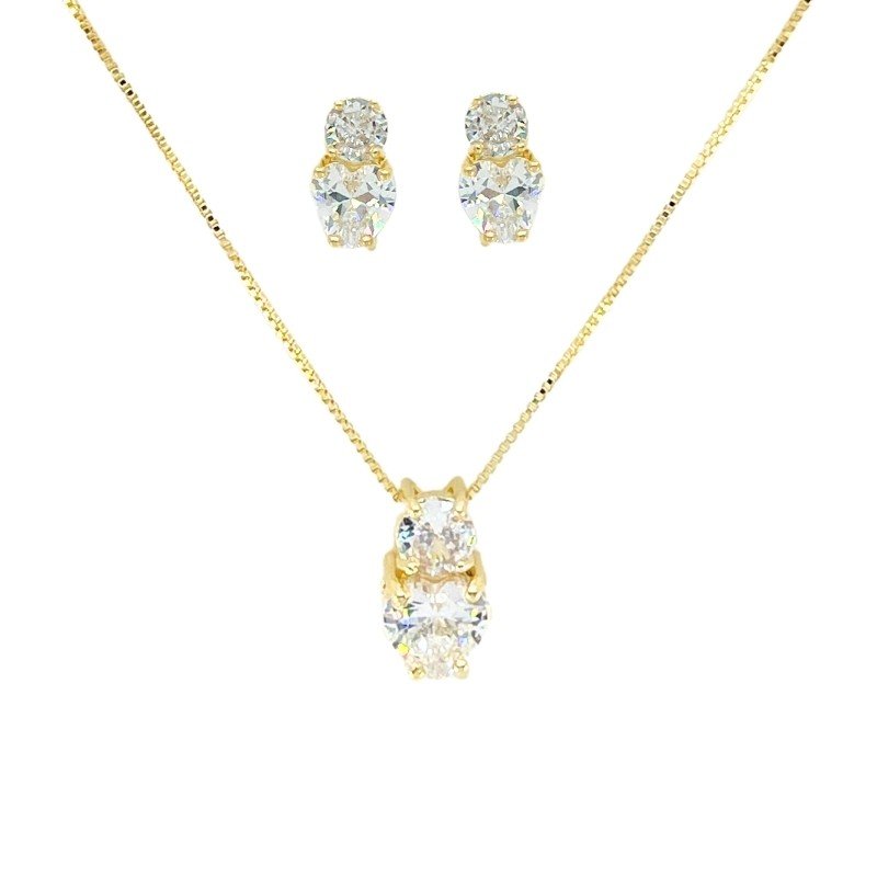 CONJUNTO REDONDO COM ZIRCONIA