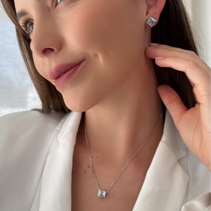 CONJUNTO PONTO DE LUZ QUADRADO 8X8MM