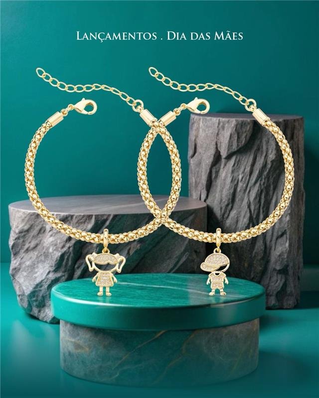 PULSEIRA MENINA COM ZIRCONIA