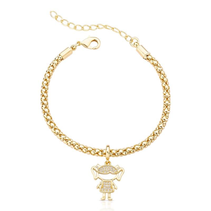 PULSEIRA MENINA COM ZIRCONIA