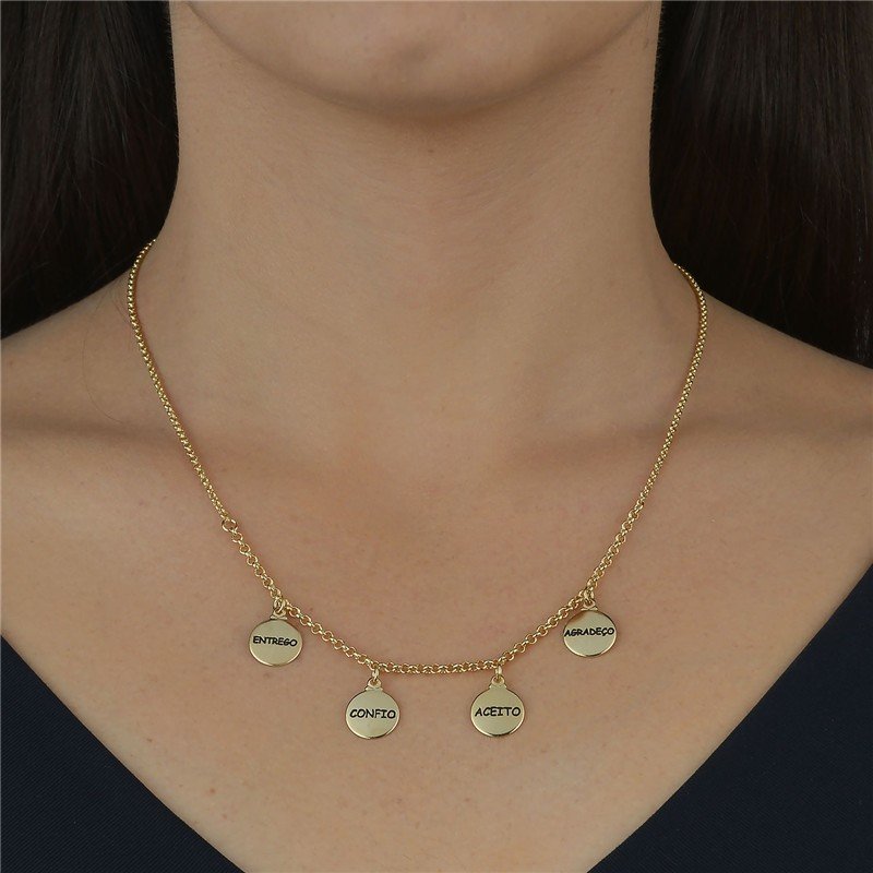 GARGANTILHA FOLH. OURO TAM.45