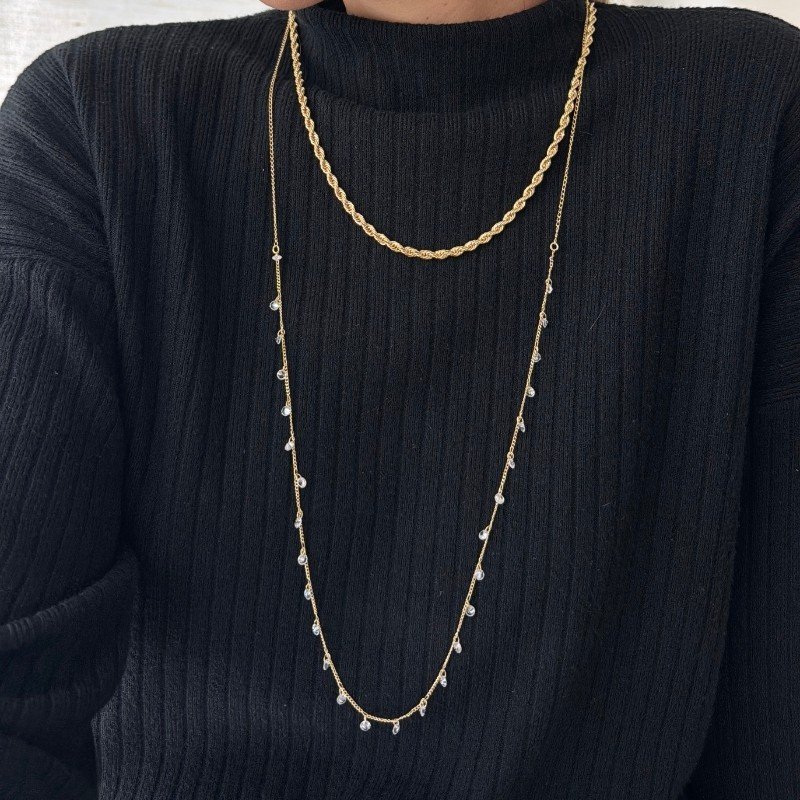 GARGANTILHA FOLH. OURO TAM.40