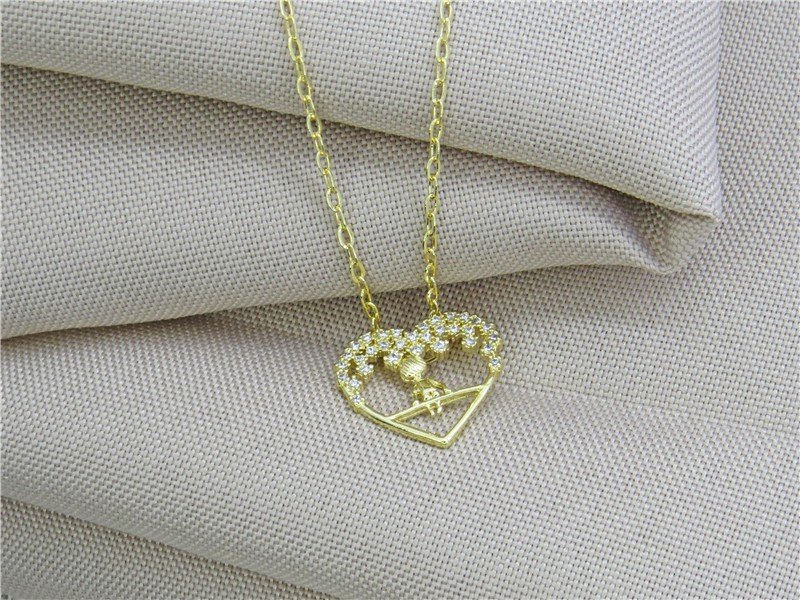 GARGANTILHA FOLH. OURO TAM.45