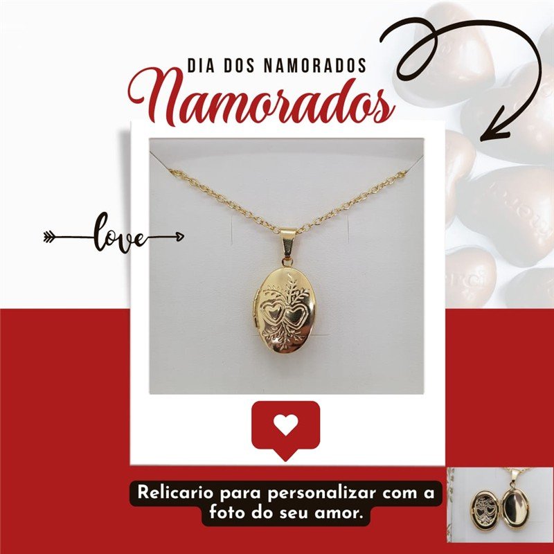 GARGANTILHA RELICARIO