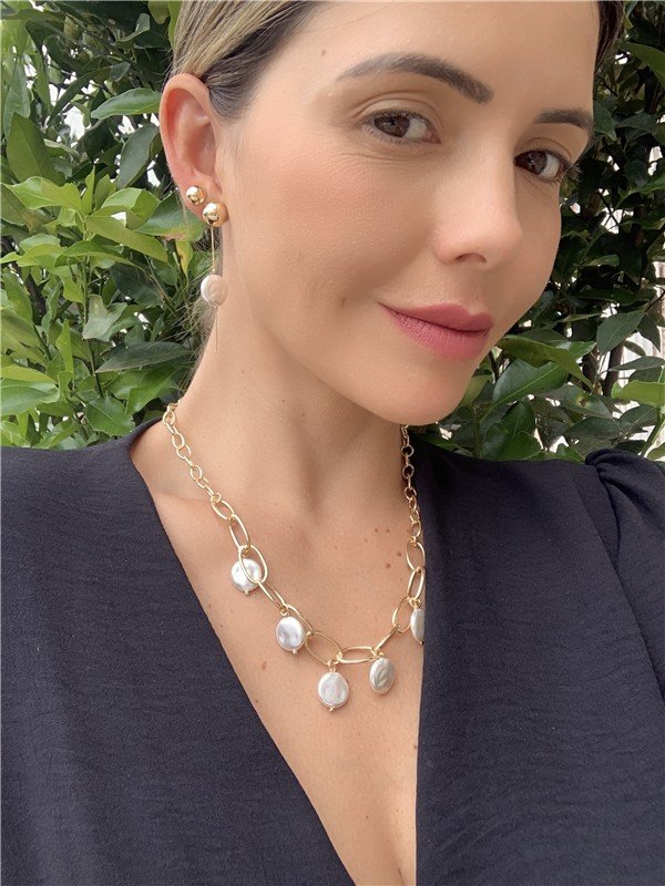 GARGANTILHA COM PEROLA