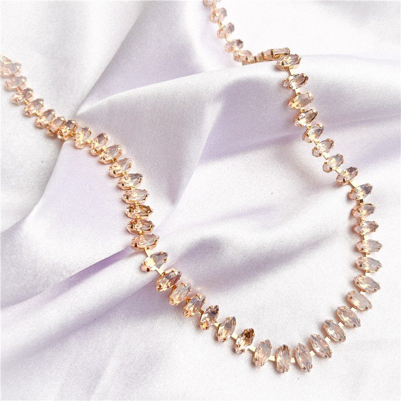 GARGANTILHA CHOKER RIVEIRA NAVETE 4X8 MM 