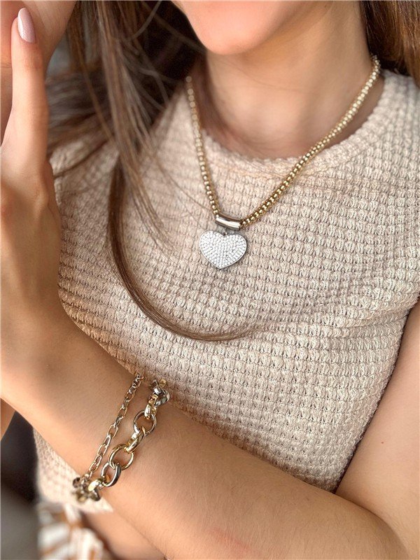 GARGANTILHA CORAÇAO 27 MM