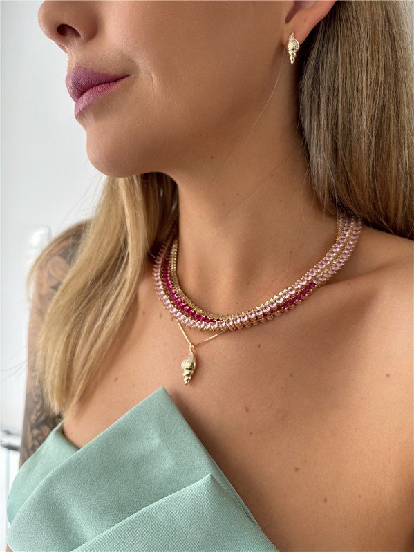 GARGANTILHA RIVEIRA CORAÇAO 3MM