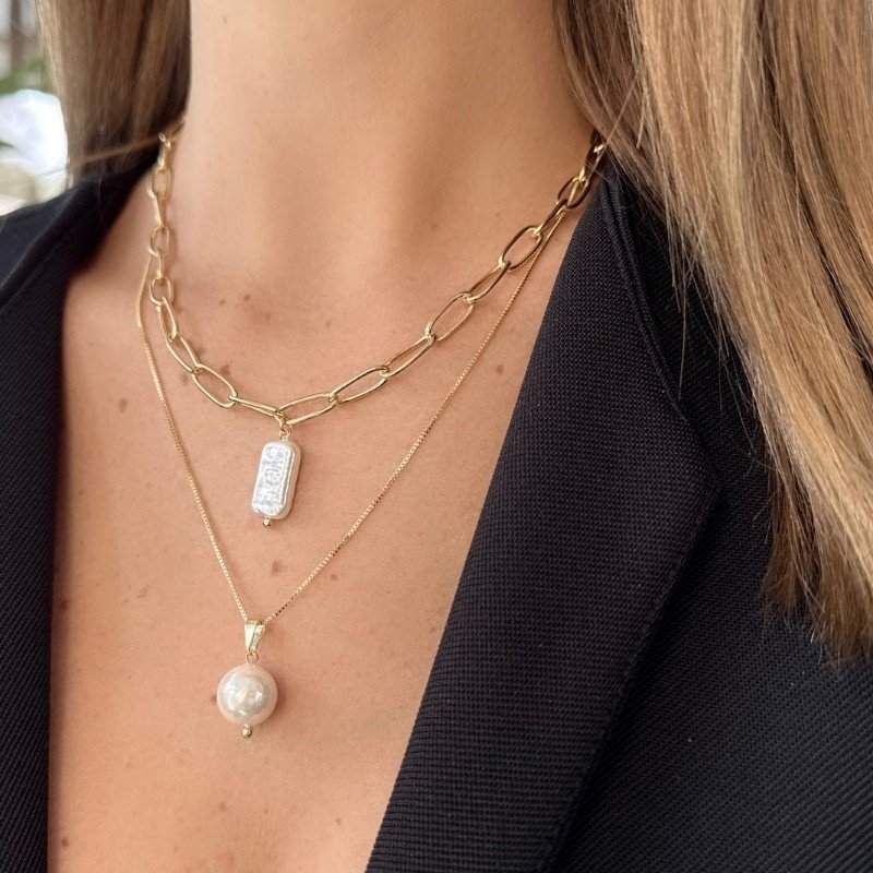 GARGANTILHA PEROLA 12 MM