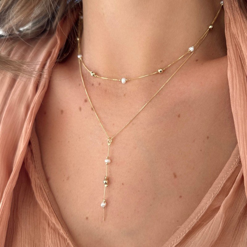 GARGANTILHA COM PEROLA