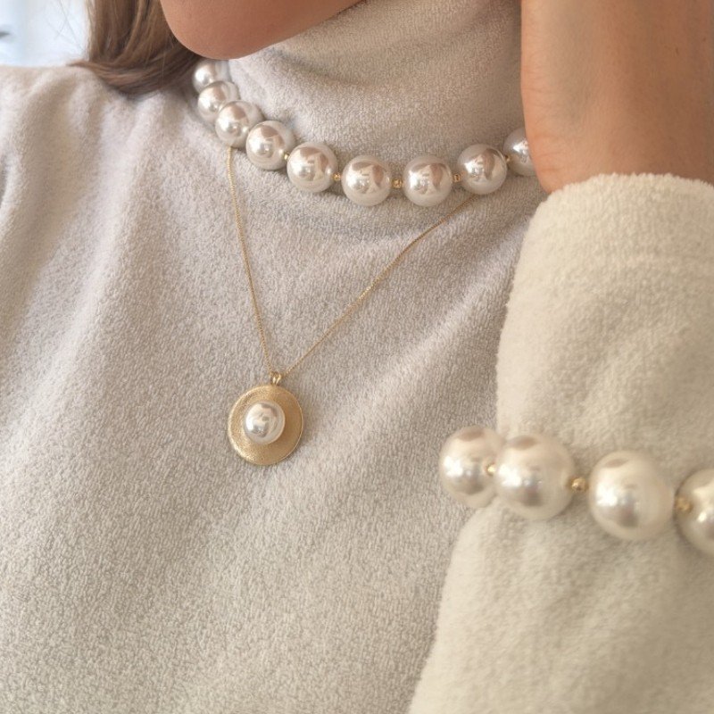 GARGANTILHA COM PEROLA