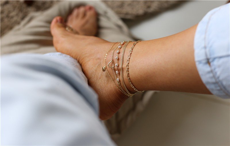 TORNOZELEIRA FOLH. OURO