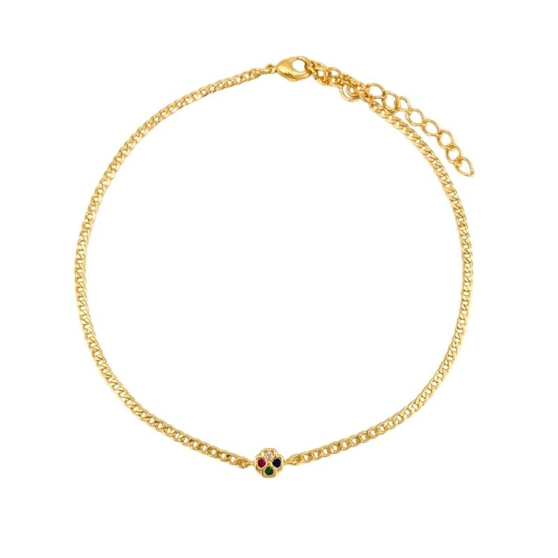 TORNOZELEIRA FOLH. OURO