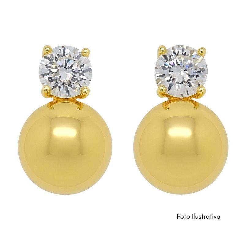 BRINCO ESFERA COM ZIRCÔNIA