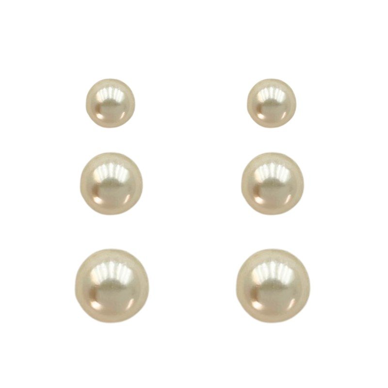 BRINCO TRIO DE PEROLA FOLH. OURO