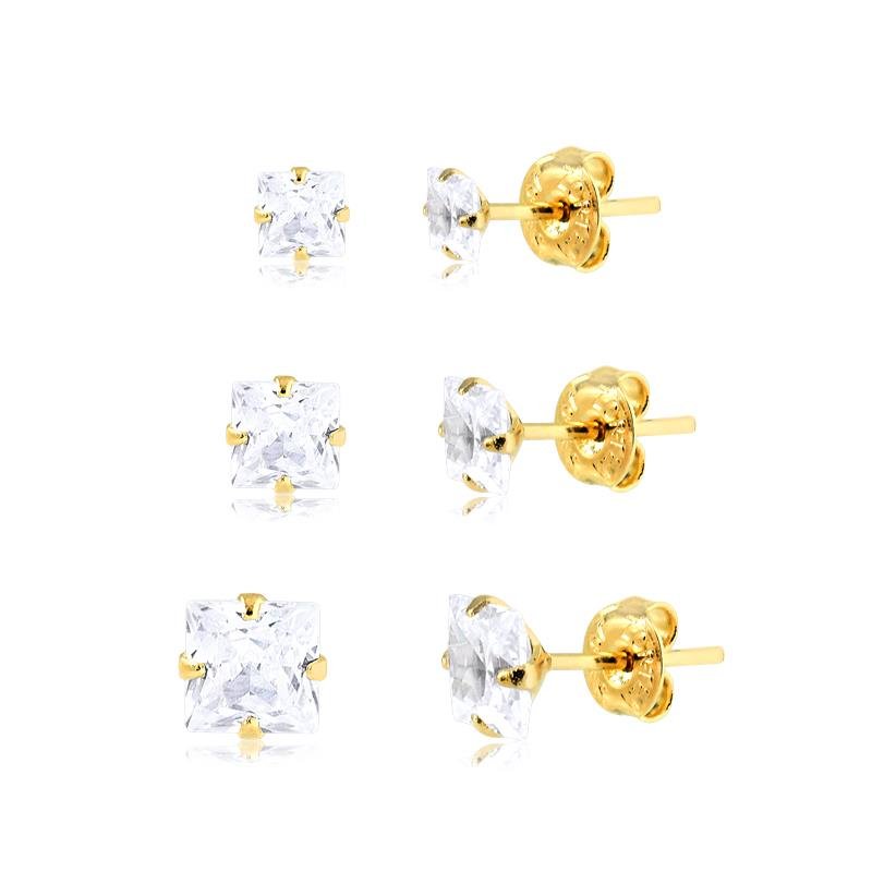 BRINCO TRIO QUADRADO 4/5/6MM 