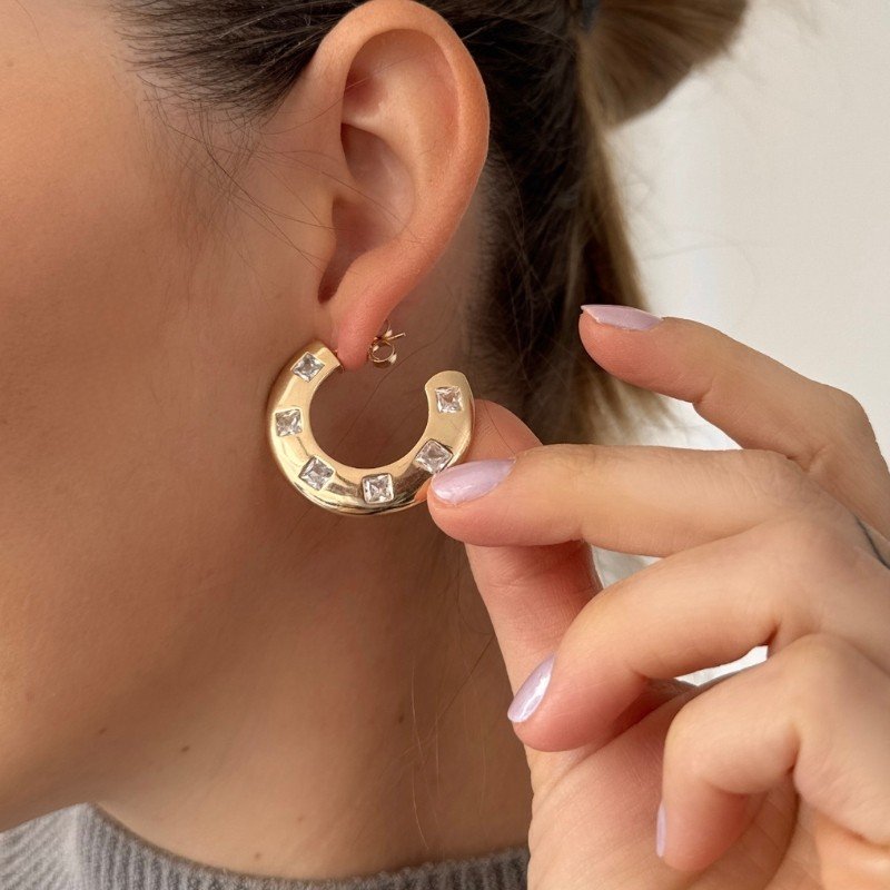 BRINCO ARGOLA 32MM COM ZIRCONIA