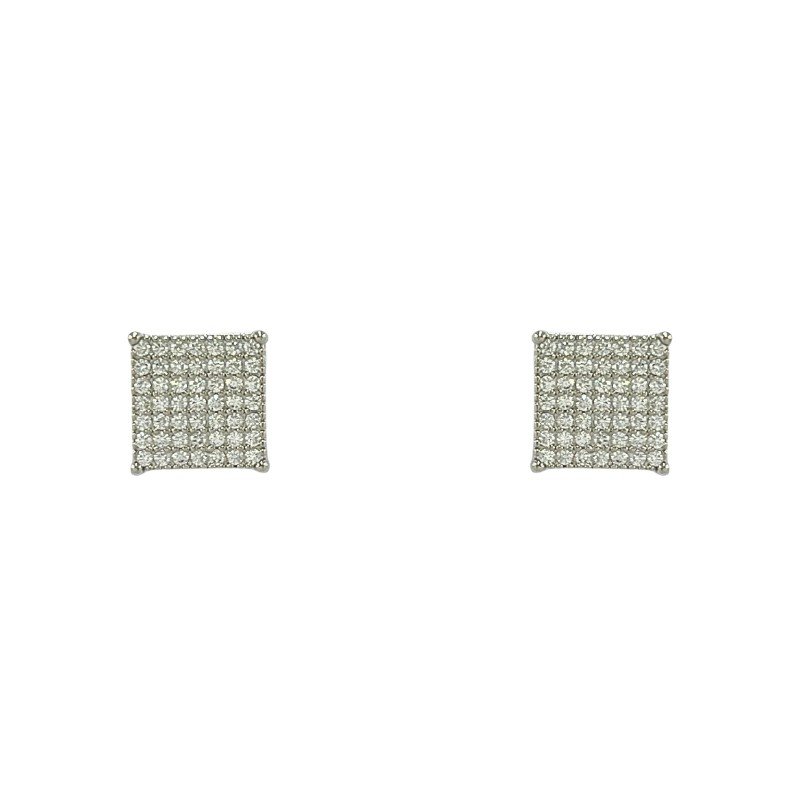 BRINCO FIXO COM ZIRCONIA 10X10 MM