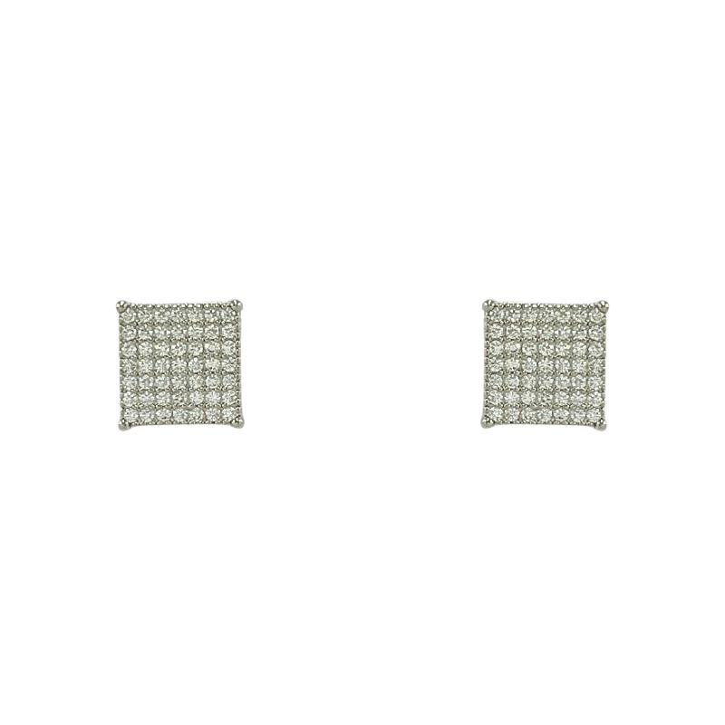 BRINCO FIXO COM ZIRCONIA 10X10 MM