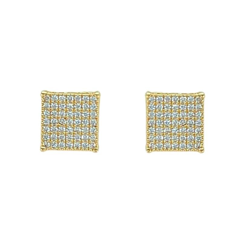 BRINCO FIXO COM ZIRCONIA 10X10 MM