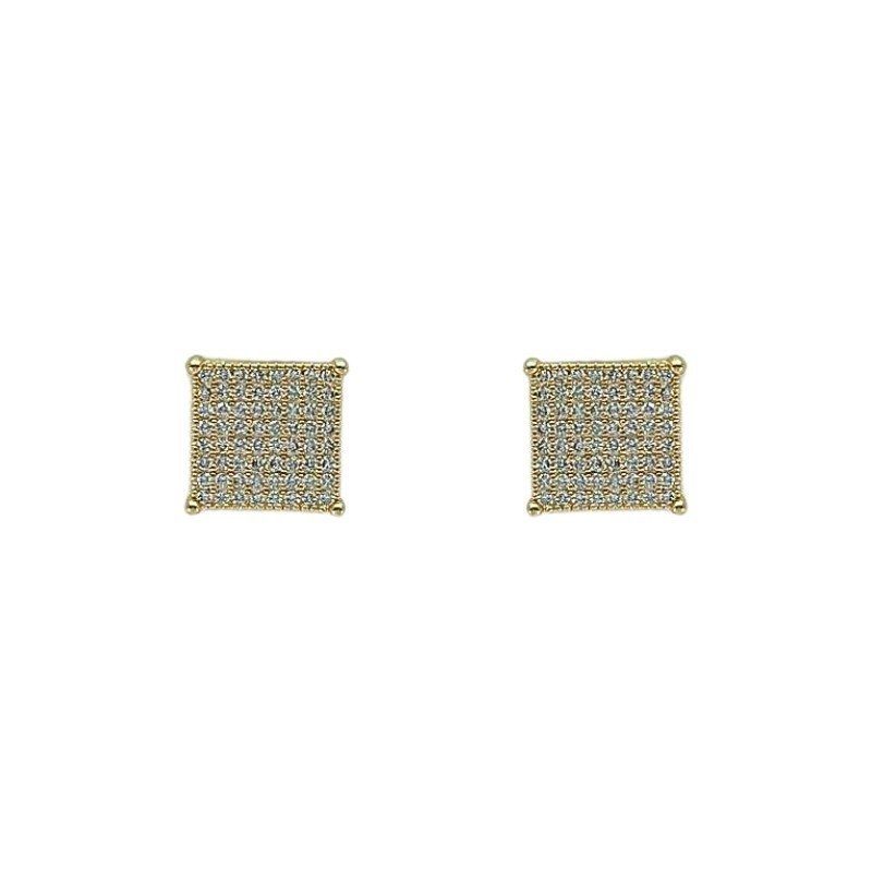 BRINCO FIXO COM ZIRCONIA 13X13 MM
