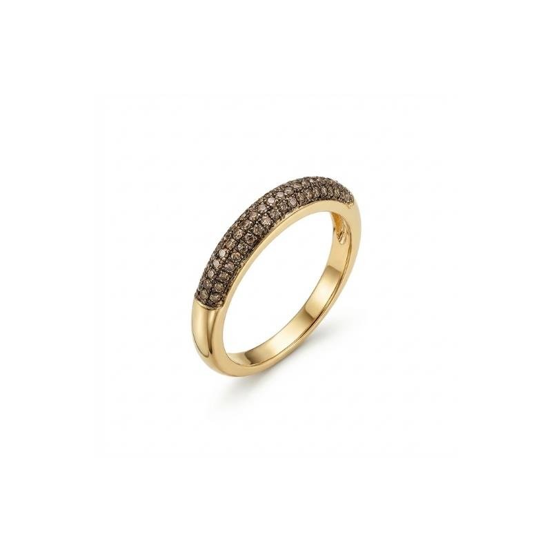 ANEL EDICAO LIMITADA BANANINHA 3 FILEIRAS ZIRCONIA CRISTAL