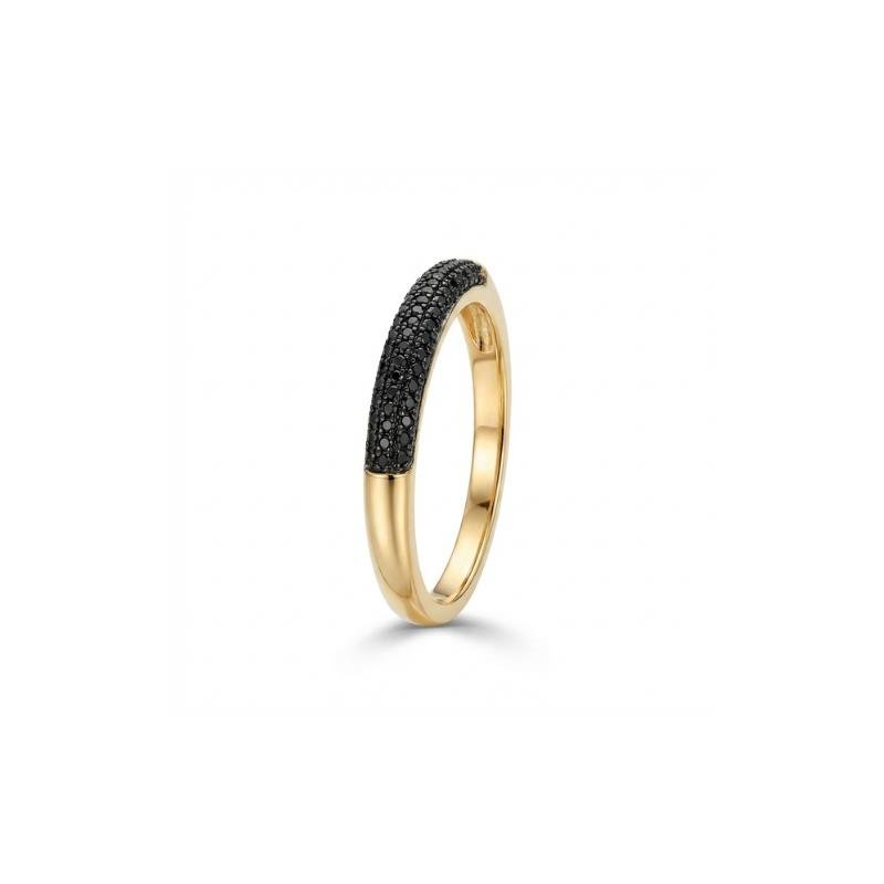 ANEL EDICAO LIMITADA BANANINHA 3 FILEIRAS ZIRCONIA CRISTAL