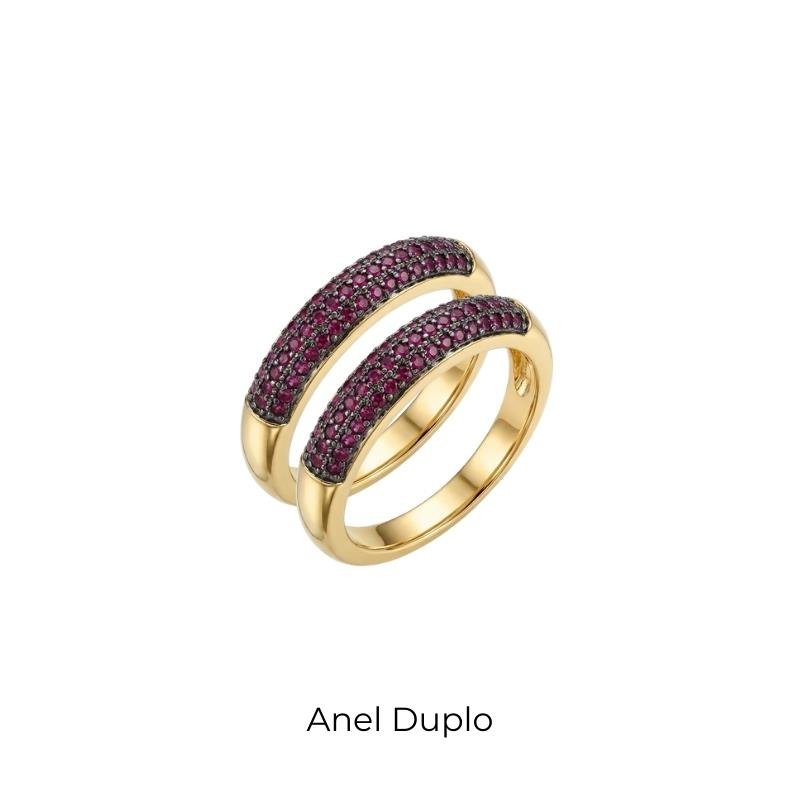ANEL BANANINHA DUO 3 FILEIRAS